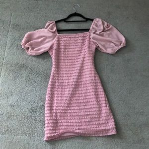 Lulu’s Lace Puff Sleeve Bodycon Mini Dress Size: S
